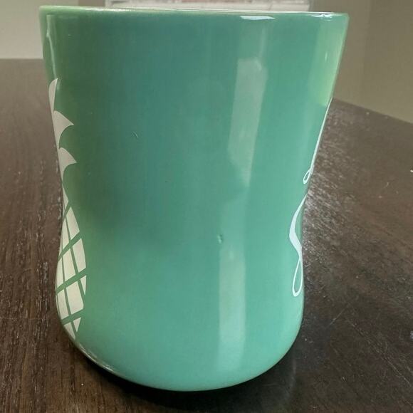 Teal Green Life is Sweet Pineapple Ceramic Mug 20 oz Dishwasher Microwave Safe - Picture 3 of 8